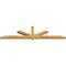 Ekena Millwork Kennewick Rough Sawn Timber Gable Bracket, Western Red Cedar, 108"W x 27"H x 4"D x 4"F, 6/12 Pitch GBW108X27X0404KEN00RWR - alternate 5